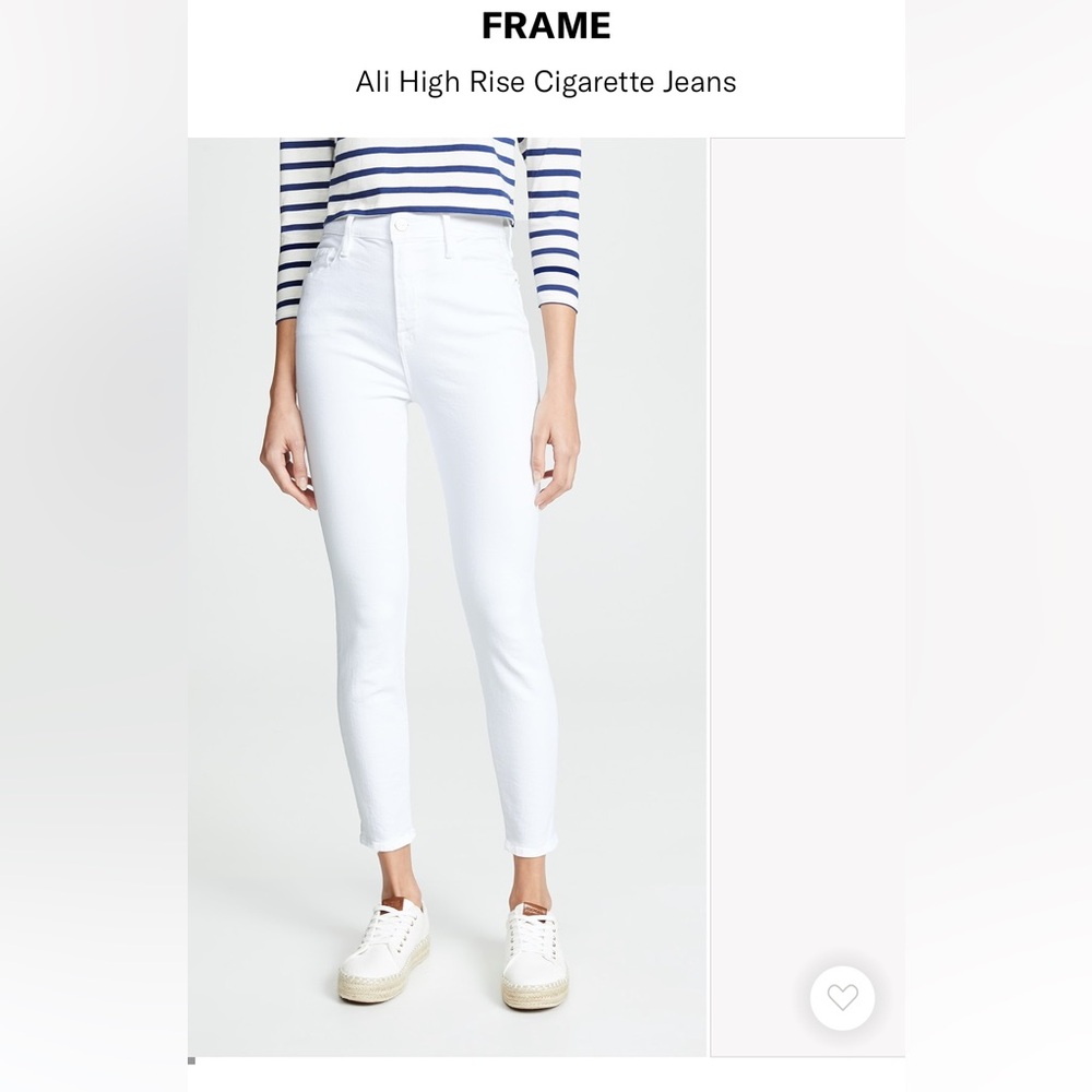 EUC Frame Ali High Rise Cigarette Jeans